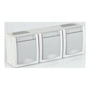 Panasonic Prise 3 fois horizontale FR-AP IP54 90591498-DE-1