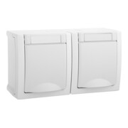 Panasonic Prise double horizontale FR-AP blanche 90591188-DE-1