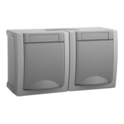 Panasonic Prise double horizontale FR-AP IP54 90591088-DE-1
