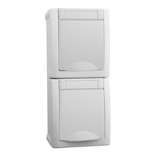 Panasonic Steckdose 2-fach senkrecht FR-AP weiß 90591186-DE