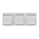 Panasonic Steckdose 3-fach waager. FR-AP weiß 90591599-DE-1
