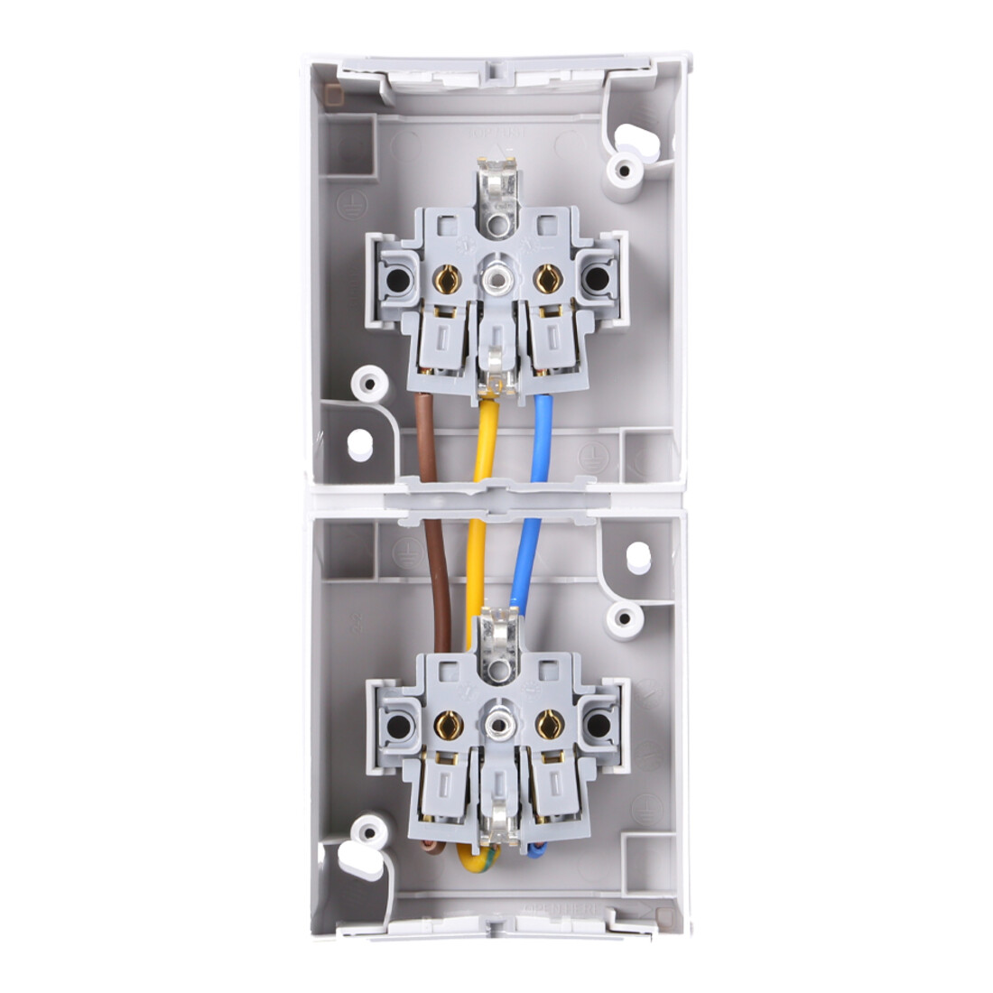 Panasonic Steckdose/Seriensch.-Kombi senkr.FR-AP IP54 gr 90591082-DE
