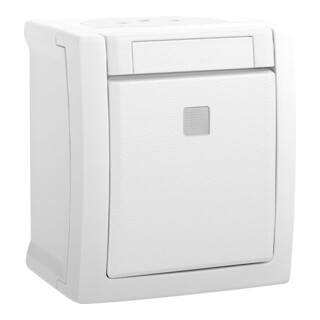 Panasonic Taster beleuchtet FR-Aufputz weiß 90591114-DE