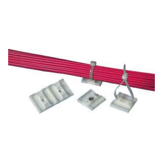 panduit Plaque de fixation ABMS-A-C autocollante 27,9 x 27,9 mm blanche