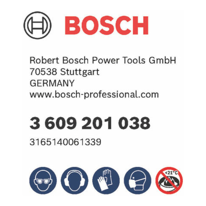 Panier agitateur Bosch pour agitateurs manuels 135 mm 590 mm 25-40 kg M14 en haut