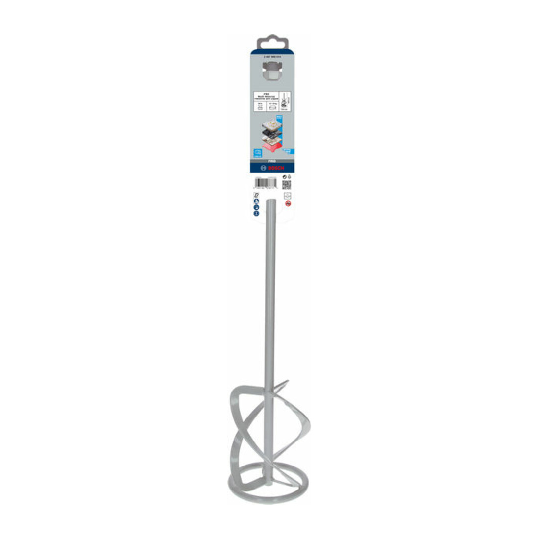 Panier agitateur Bosch pour perceuses 120 mm 590 mm 15-25 kg M14, vers le bas