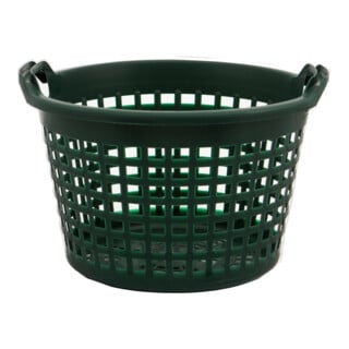 Panier de jardin 15 kg, vert, rond