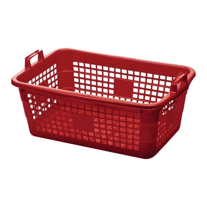Panier L620xl425xH250mm 45 l polyéthylène rouge LOCKWEILER