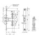 Panik-Einsteckschloss 1009PPG Fkt.D rd 24/65/72/9mm DIN L/R