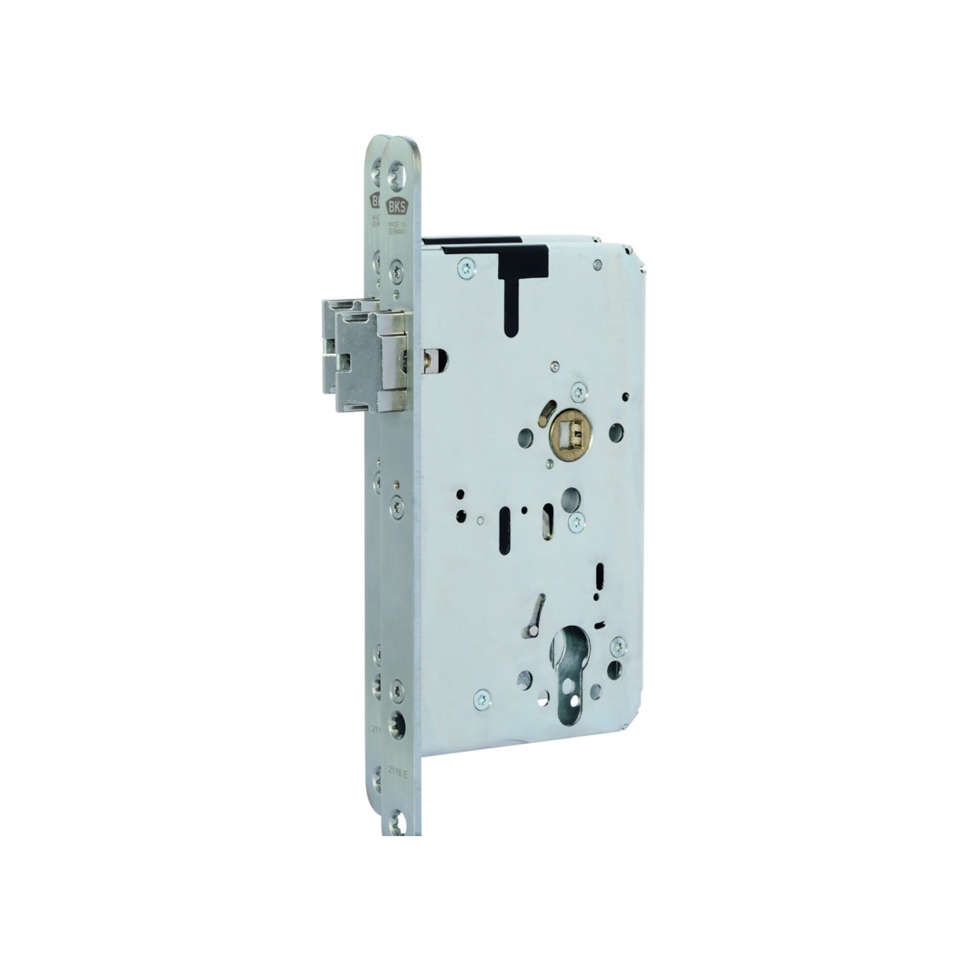 Panik-Einsteckschloss 2116 Fkt.E rd 20/65/72/9mm DIN L VA selbstverr.BKS