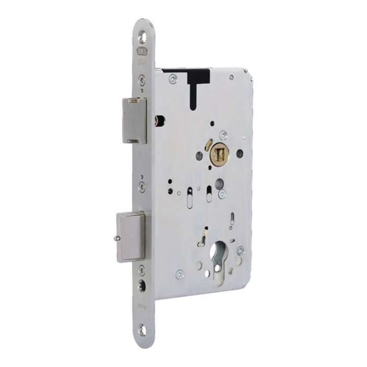 Panik-Einsteckschloss 2321 Fkt.B rd 20/65/72/9mm DIN re.VA 2-flg.BKS