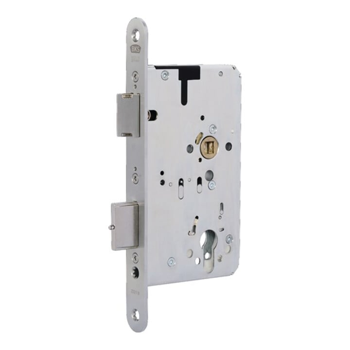 Panik-Einsteckschloss 2321 Fkt.B rd 24/65/72/9mm DIN L/R VA 2-flg.BKS