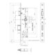 Panik-RR-Einsteckschl.B 1826 E DIN L/R 24/270/40/92/9mm ktg.BKS-3