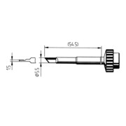 Panne à souder ERSA 3.2mm -en forme de ciseau