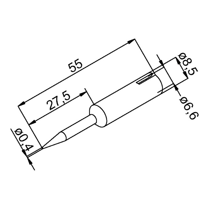 Panne à souder ERSA-ERSADUR 0,4 mm