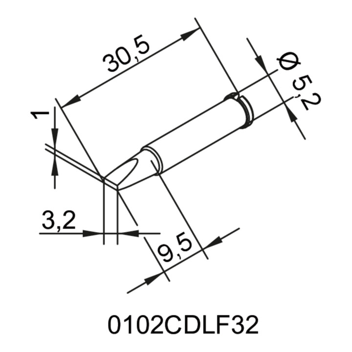 Panne à souder ERSA-ERSADUR, sans plomb, 3.2mm