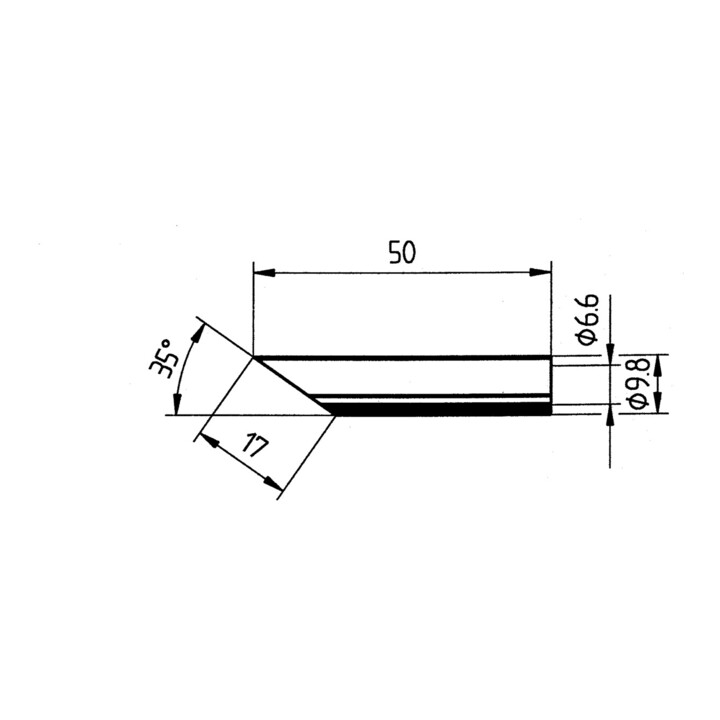Panne à souder ERSA LF-ERSADUR 17,0 mm
