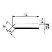 Pointe à souder biseautée