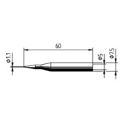 Panne Série 172 pointe crayon l. 1,1 mm 0172 BD/SB ERSA-4