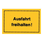 Panneau 250x150 Garder la sortie libre jaune