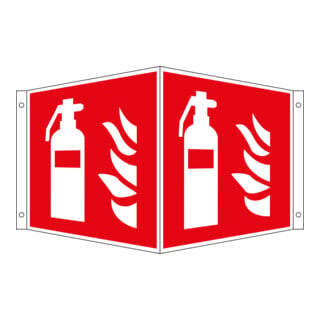 Panneau angulaire de protection contre l'incendie Eichner Extincteur Alu