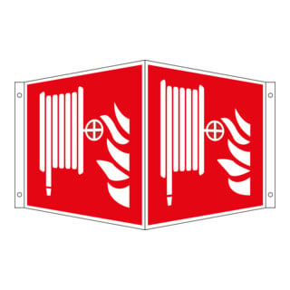 Panneau angulaire de protection incendie Eichner Tuyau d'incendie Alu