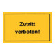 Panneau d’avertissement Accès interdit jaune-1