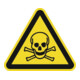 Panneau d'avertissement ASR A1.3/DIN EN ISO 7010 200 mm danger, substances toxiq-1