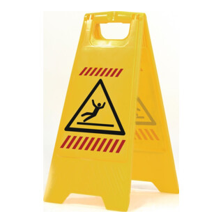 Panneau d'avertissement attention danger glissement pictogramme 300 mm 570 mm ja