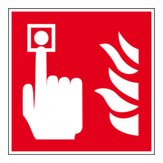 Panneau d'avertissement d'incendie Eichner 20 x 20 cm PVC