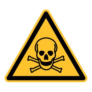 Panneau d'avertissement Eichner Avertissement de danger mortel PVC jaune