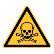 Panneau d'avertissement Eichner Avertissement de danger mortel PVC jaune