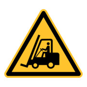 Panneau d'avertissement Eichner Avertissement sur les chariots de manutention PVC jaune