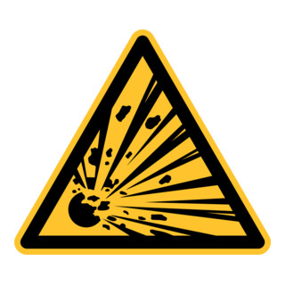 Panneau avertisseur Eichner Matières explosives jaune PVC