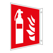 Panneau de drapeau de protection contre l'incendie Eichner Extincteur, rouge