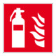Panneau de protection contre l'incendie Eichner Extincteur rouge-1