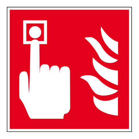Panneau de protection incendie Eichner Détecteur d'incendie rouge