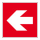 Panneau de protection incendie Eichner Indication de direction à gauche PVC-1