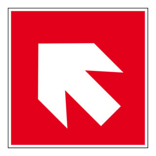 Panneau de protection incendie Eichner Indication de direction oblique vers le haut/vers le bas