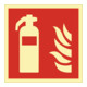 Panneau de sécurité incendie DIN EN ISO 7010 148 × 148 mm Autocollant extincteur-1