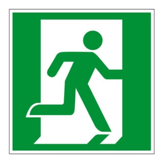 Panneau d'évacuation Eichner Chemin de fuite - sortie de secours Alu