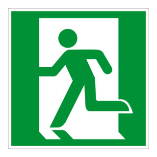 Panneau d'évacuation Eichner Chemin de fuite sortie de secours 20 x 20 cm