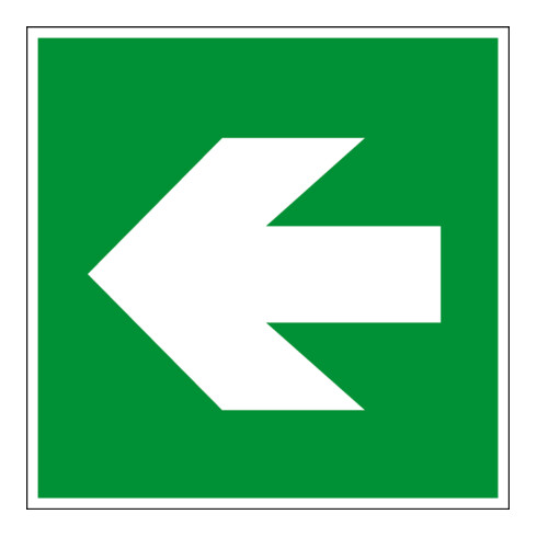 Panneau d'évacuation Eichner Indication de la direction gauche/droite