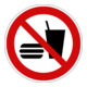 Panneau d'interdiction de manger et de boire Eichner 20 cm Alu-1