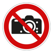 Panneau d'interdiction de photographier Eichner rouge