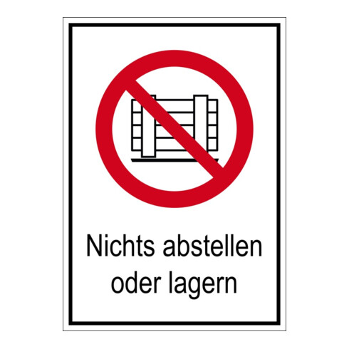 Panneau d'interdiction de stationnement ou de stockage Eichner Alu