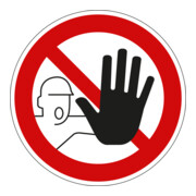 Panneau d'interdiction Eichner Accès interdit aux personnes non autorisées 20 cm autocollant