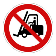 Panneau d'interdiction Eichner Interdit aux chariots de manutention