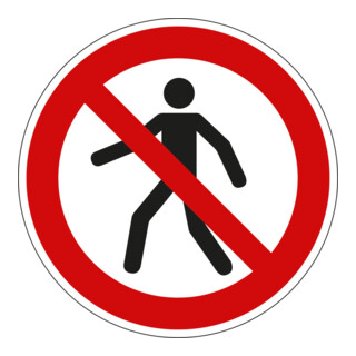Panneau d'interdiction Eichner Interdit aux piétons Alu