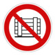 Panneau d'interdiction Eichner Ne rien déposer ou stocker PVC rouge-1